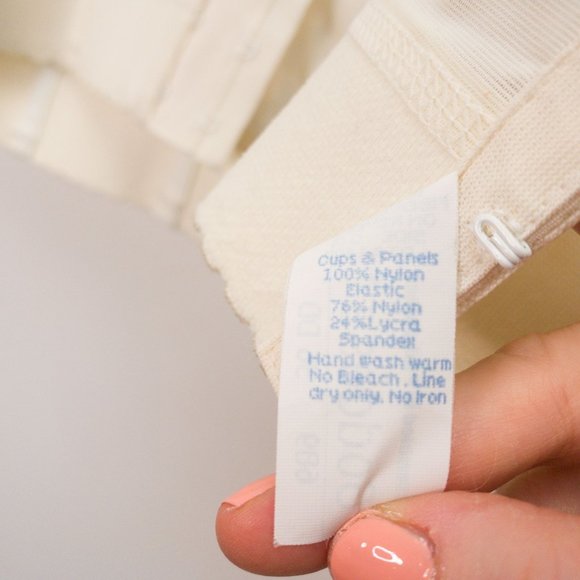 Vintage Goddess Corset Bustier Bra Top Sheer Cream Lace 36 DD - Picture 9 of 15